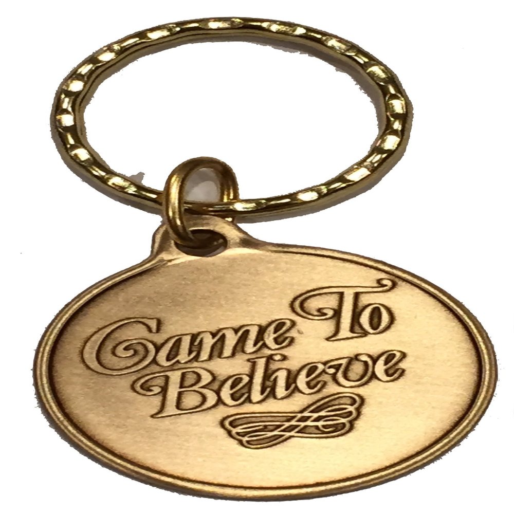 Came to Believe AA Keychain Medallion Sobriety Chip Key Tag