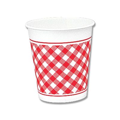 (Shimojima) Heiko 7N Gingham R Paper Cups, 100 Count