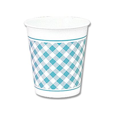 (Shimojima) Heiko Paper Cups, 7N Gingham B, 100 Count