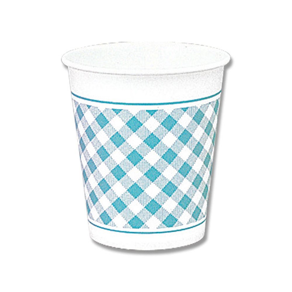 (Shimojima) Heiko Paper Cups, 7N Gingham B, 100 Count