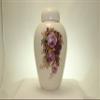 Purple Rose Funeral Urn - Cremation Urn for Human Ashes - Hand Made Pottery (185 Cubic Inches) (185 Cubic Inches) view 4