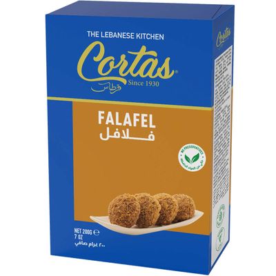 Cortas - Falafel Instant Mix, 7oz (200g), Product of Lebanon (Pack of 4)