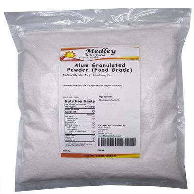 Medley Hills Farm Alum Granulated Powder (Food Grade) 3.5 lbs.