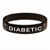 Goods For Giving Diabetic ID Bracelet Wristband - Black - 8 Inches - Standard view 1