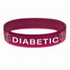 Diabetic ID Bracelet Wristband - Purple - 8 Inches - Standard view 1