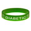 Diabetic ID Bracelet Wristband - Green - 8 Inches - Standard view 1