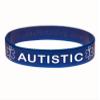 Goods For Giving Autistic ID Bracelet Wristband Combo - 5 Pack - 7 Inches - Youth - Black Blue Green Red Purple view 3