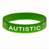 Goods For Giving Autistic ID Bracelet Wristband Combo - 5 Pack - 7 Inches - Youth - Black Blue Green Red Purple view 4