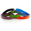 Goods For Giving Bee Sting Allergy ID Bracelet Wristband Combo - 5 Pack - 8-1/4 Inches - Large - Black Blue Green Red Purple view 1