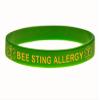 Goods For Giving Bee Sting Allergy ID Bracelet Wristband Combo - 5 Pack - 8-1/4 Inches - Large - Black Blue Green Red Purple view 4