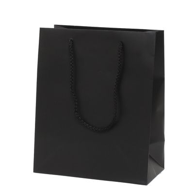 (Shimojima) Heiko Portable Paper Bags, Bright Bags, 8.7-4.7 inches (22-12 cm), Matte Black, 8.7 x 4.7 x 10.6 inches (22 x 12 x 27 cm), 10 Sheets