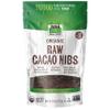 NOW Foods, Organic Raw Cacao Nibs, Rich, Pure Cacao Bean Bits, Dark Chocolate Flavor, Certified Non-GMO 8-Ounce (Packaging May Vary) view 1