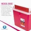Dynarex Sharps Container, Provides a Safe Disposal of Medical Waste and Needles, Non-Sterile & Latex-Free, 5 Quarts, Made with Thermoplastic, Red with a Transparent Lid, 1 Dynarex Sharps Container view 3