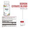 Solaray Boron Citrate 3mg | Herb Base | Healthy Bones, Brain Function & Joint Support | Enhanced Absorption | 60 VegCaps view 2