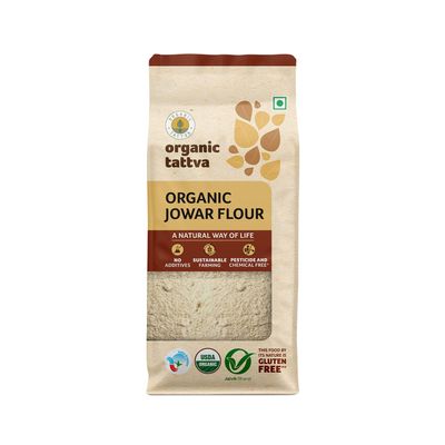 Organic Tattva Natural Jowar (Sorghum) Flour 1Lb, Certified By USDA
