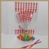 100pcs 4"x 6" Polka dot Cello Bags + Matched Twist Ties for Party Gift Packing (Red) view 1
