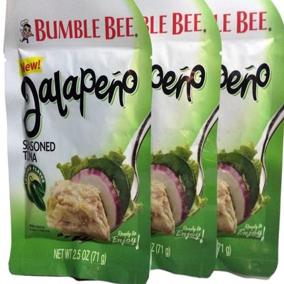 Bumble Bee Jalapeno Seasoned Tuna, 2.5 Ounce 3-Pouches