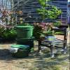 Hachimankasei Garden Tool Bucket with Lid, 3.2 gal (10 L), Green view 3