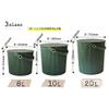 Hachimankasei Garden Tool Bucket with Lid, 3.2 gal (10 L), Green view 4