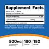 Nutricost L-Ornithine 500mg, 180 Capsules - Non-GMO and Gluten Free view 2