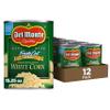 DEL MONTE FRESH CUT HARVEST SELECTS Sweet White Whole Kernel Corn, Canned Vegetables, 12 Pack, 15.25 oz Can view 1