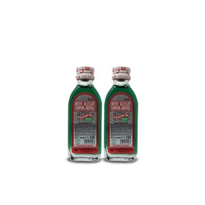 2x EFFICASCENT Oil, Counterirritant, The Famous Liniment, Ache & Soreness Relief 25 ml