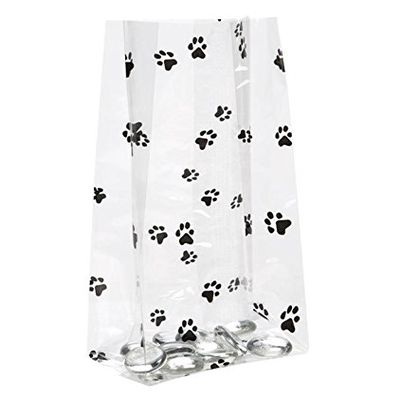 300 Animal Print Cellophane Treat Bags Favors Dogs Puppy Cats 4" x 9.5"