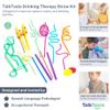 TalkTools Premium Drinking Crazy Straws - Fun Drinking Straws Silly Colorful Drinking Straws Crazy Straws For Kids Colorful Reusable Swirly Twisty Loop Straws For Party - 17pack view 3