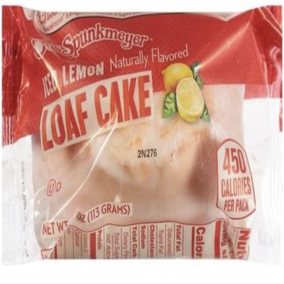 Otis Spunkmeyer Lemon Loaf Cake with Icing, 4 Ounce -- 24 per case.