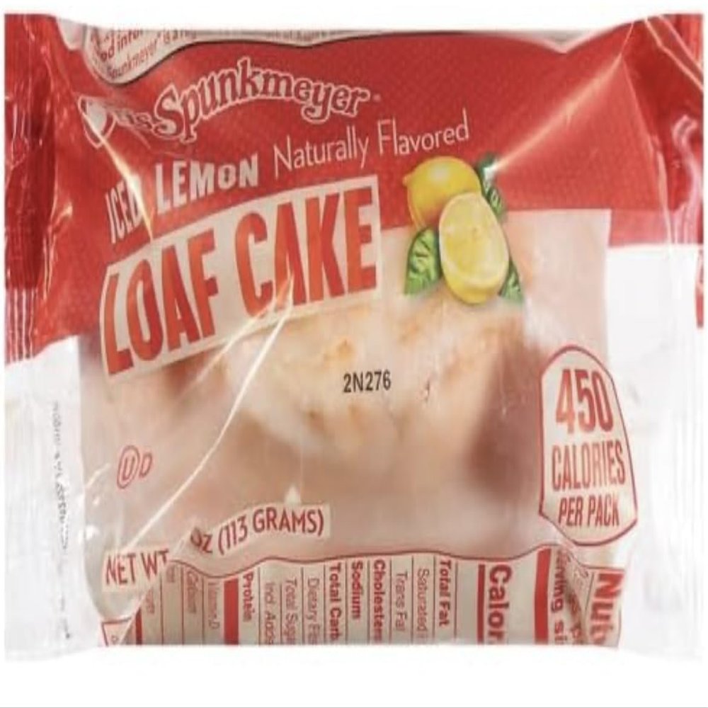 Otis Spunkmeyer Lemon Loaf Cake with Icing, 4 Ounce -- 24 per case.