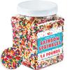 Rainbow Sprinkles - 1.6 Pounds - Chistmas Baking Toppings - Colorful Rainbow Jimmies for Cake Decorating, Baking, Cupcakes, Cookies view 1