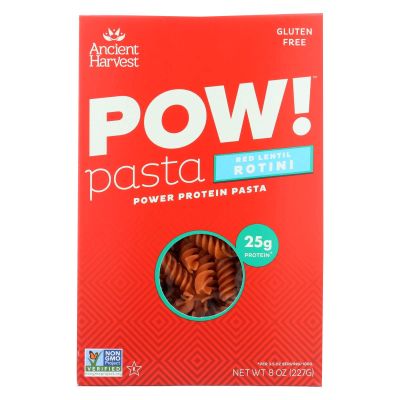 Ancient Harvest Pasta - Supergrain - Red Lentil and Quinoa Rotelle - Gluten Free - 8 oz - case of 6 - - Gluten Free - - - -