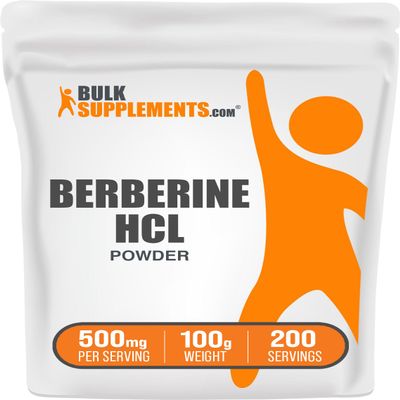 BulkSupplements.com Berberine HCl Powder - Berberine Supplement, Berberine Powder - Gluten Free, 500mg per Serving, 100g (3.5 oz) (Pack of 1)