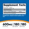 Nutricost N-Acetyl L-Cysteine (NAC) 600mg, 180 Capsules - Non-GMO, Gluten Free view 2
