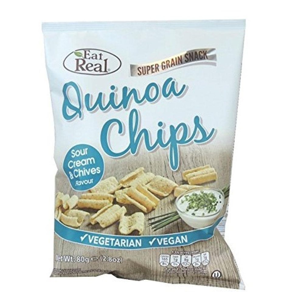 Eat Real Quinoa Sour Cream & Chive Flavoured Chips 80g