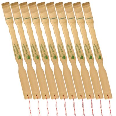BambooMN 30 Units 17" Bamboo Back Scratcher with Love of 50 States, Conneticut Plus 1 Travel Size