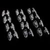 25 Pairs Silicone Oval Nose Pads for Eyewear Eyeglasses Sunglasses Stipule view 1
