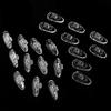 25 Pairs Silicone Oval Nose Pads for Eyewear Eyeglasses Sunglasses Stipule view 2