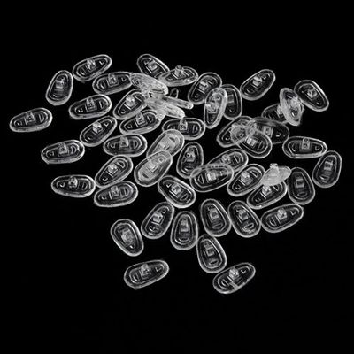25 Pairs Silicone Soft Oval Nose Pads for Eyeglasses Sunglasses Spectacles Screw-On