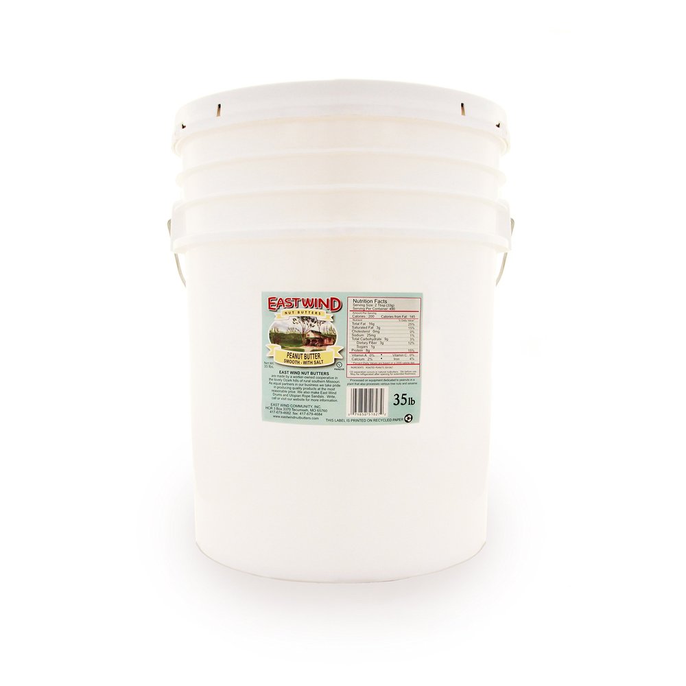 EAST WIND Nut Butter Peanut Smooth, 35 Pound