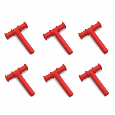 6 Red Chewy Tubes Speech Therapy Oral Motor Relaxation Aid Autism ASD