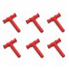 6 Red Chewy Tubes Speech Therapy Oral Motor Relaxation Aid Autism ASD view 1