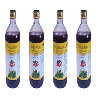 Asokarishtam by Arya Vaidya Pharmacy - 450ml (Pack of 4)