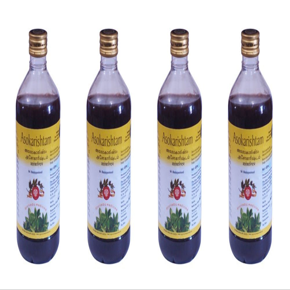Asokarishtam by Arya Vaidya Pharmacy - 450ml (Pack of 4)