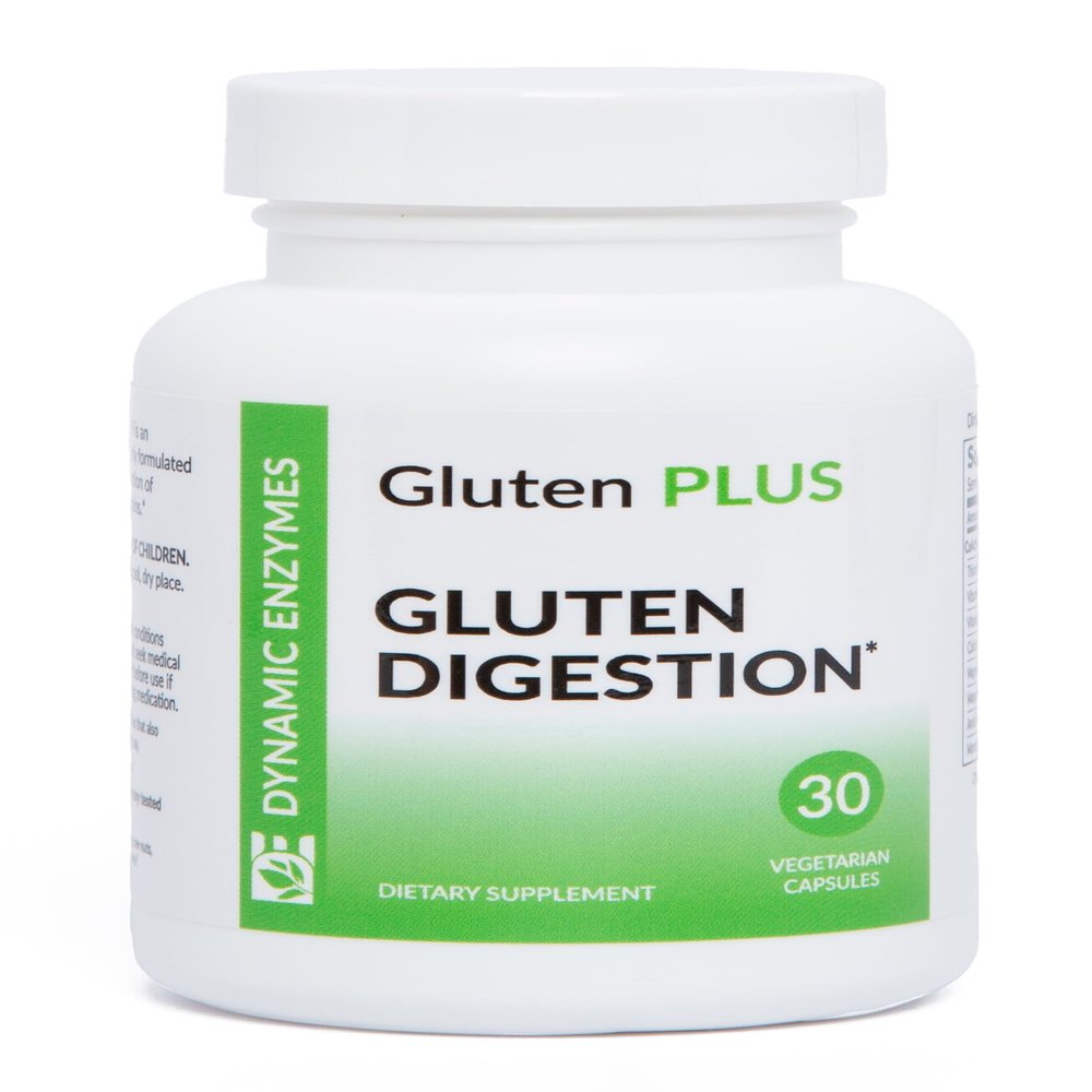 Gluten Plus Advanced Digestive Enzymes DPP-IV Enzyme Complex for Gluten & Casein Digestion Helps Digest Wheat, Barley & Rye Supports Digestive Comfort 30 Veg Capsules