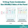 Easy@Home 5 Pack Multi-Drug Screen Test, 10 Panel Urine Drug Tests Kit view 2