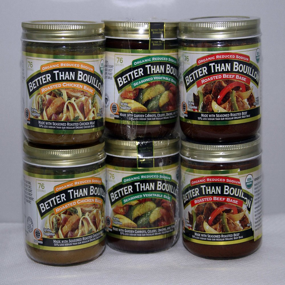 Better Than Bouillon Organic Reduced Sodium Mix six pack
