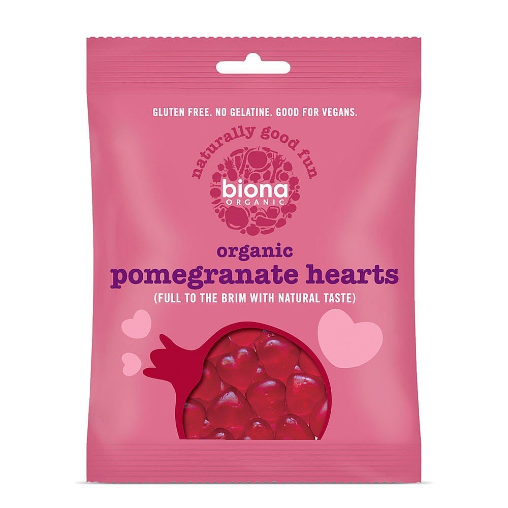 Biona Organic Pomegranate Hearts - 75g