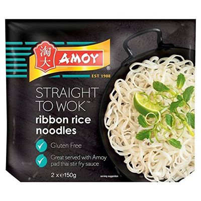 Amoy Straight To Wok Ribbon Noodles - 300g