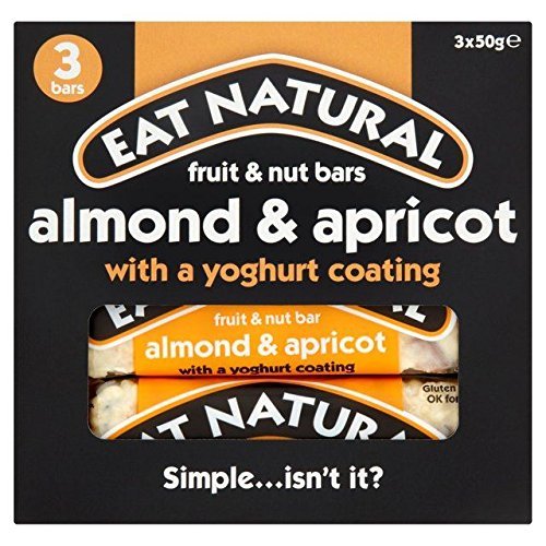 Eat Natural Almond & Apricot Bars - 3 x 50g